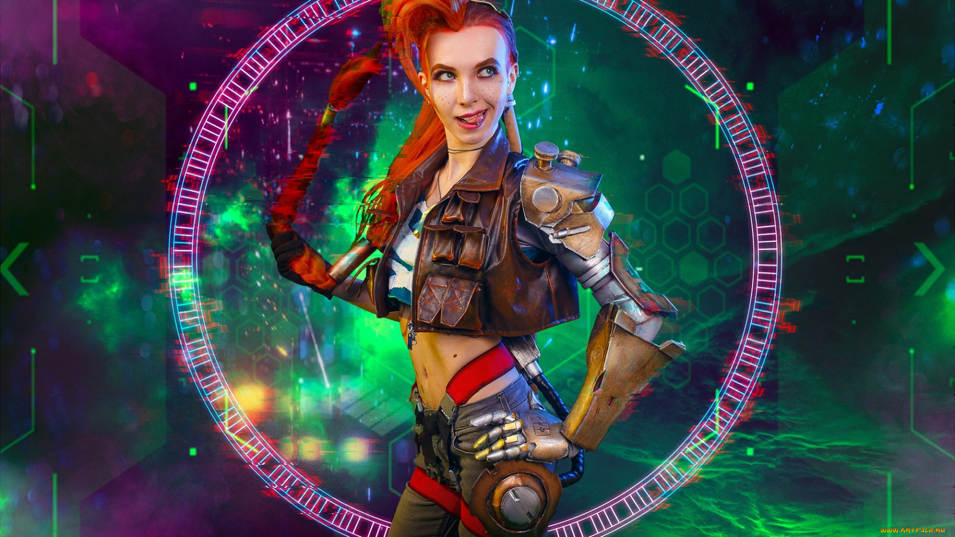 девушки, анастасия, романова, джинкс, костюм, коса, круг, анастасия, романова