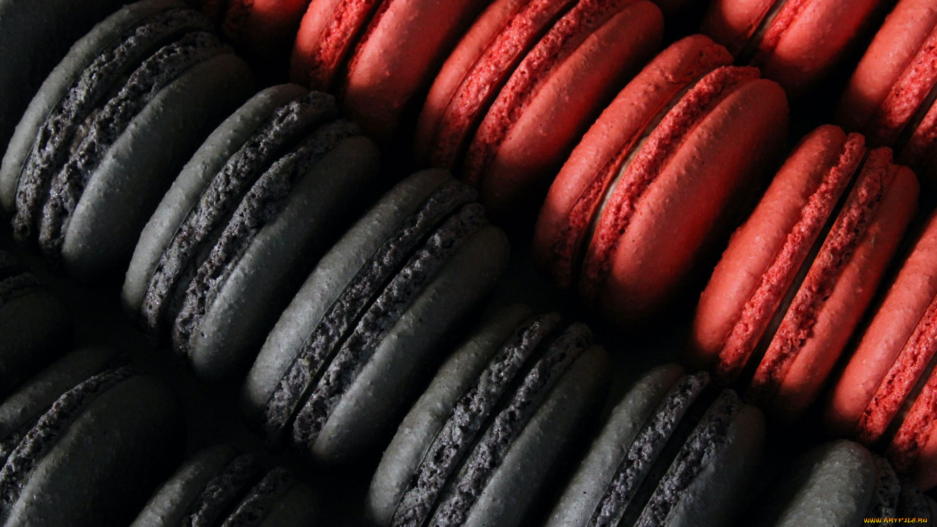 еда, макаруны, лакомство, печенье