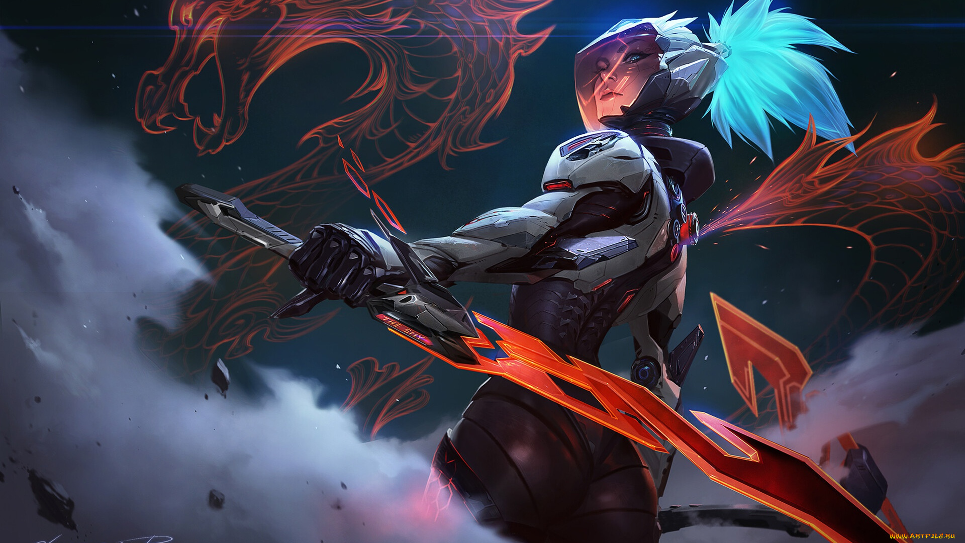 видео, игры, league, of, legends, akali