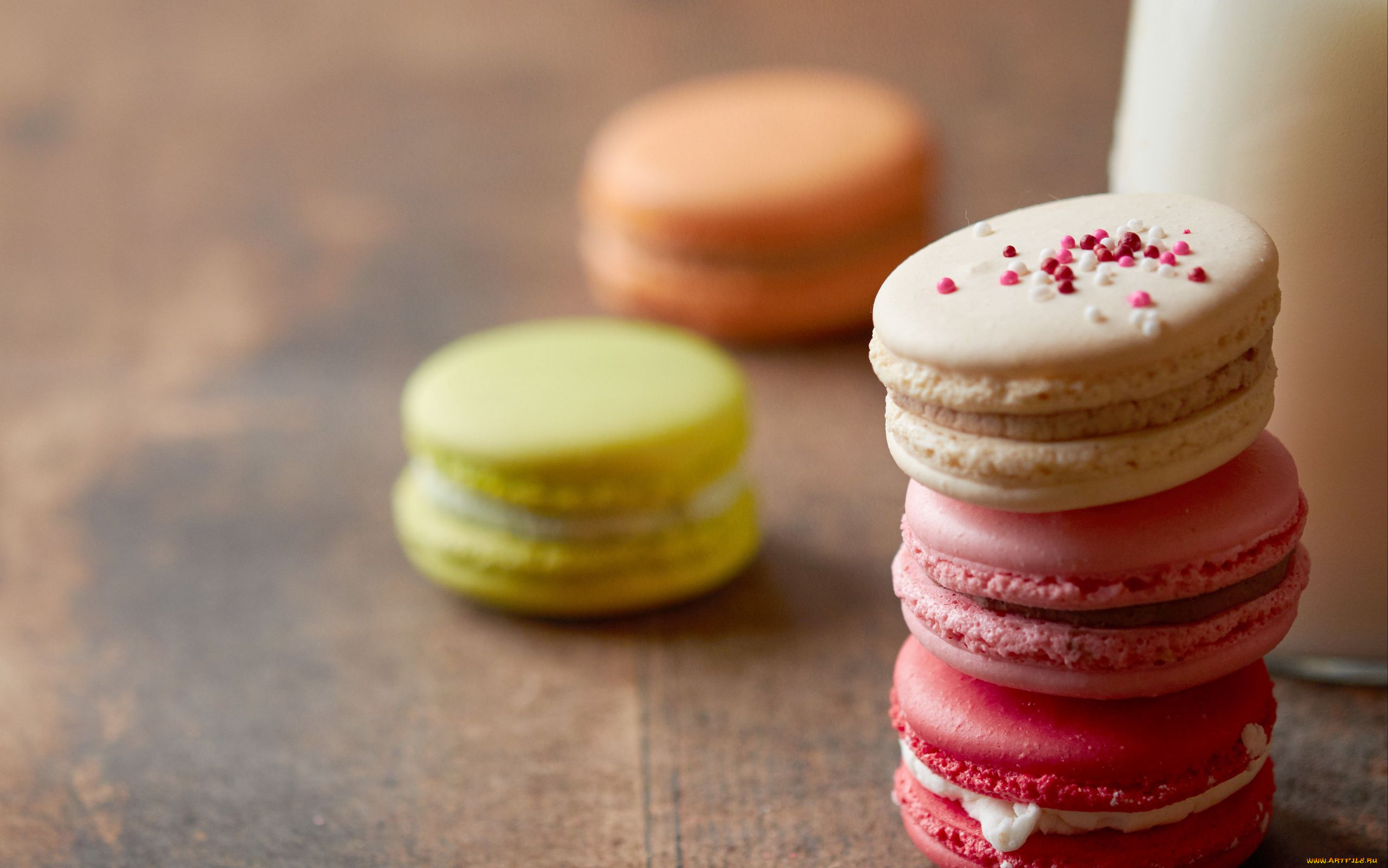 еда, макаруны, лакомство, печенье