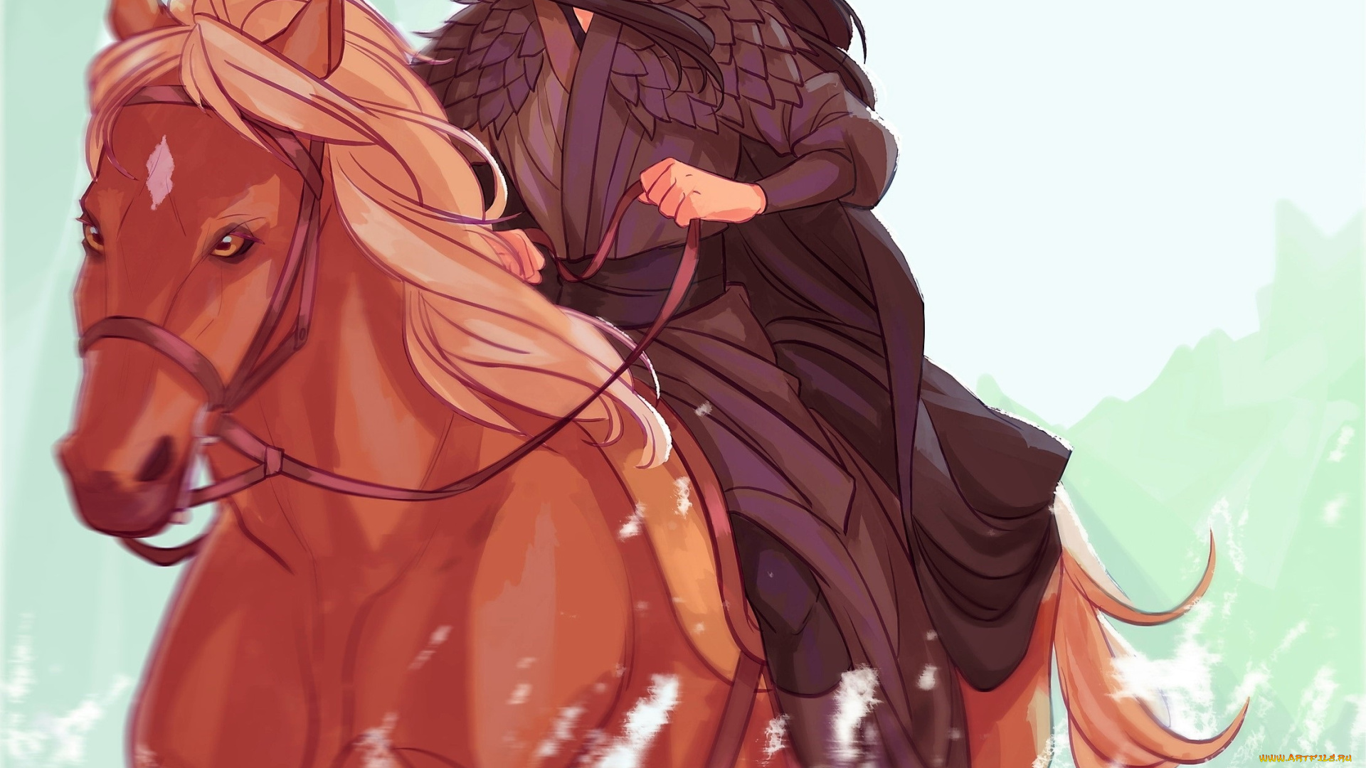 рисованное, кино, , мультфильмы, бэйтан, можань, всадник, лошадь