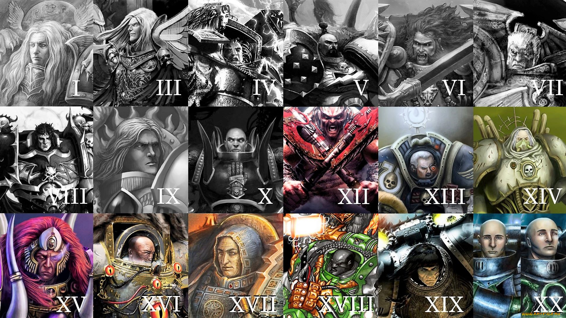 видео, игры, warhammer, 40k, персонажи, коллаж