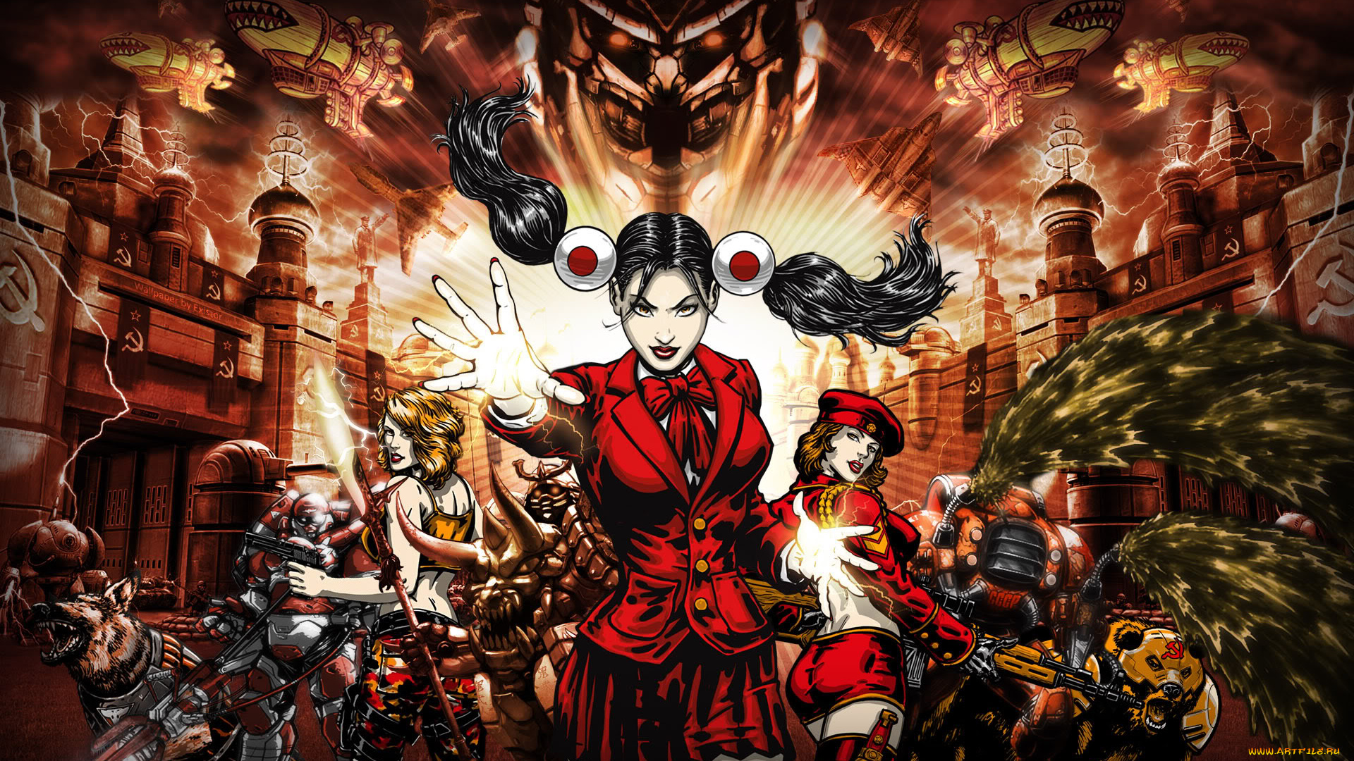 видео, игры, command, conquer, red, alert