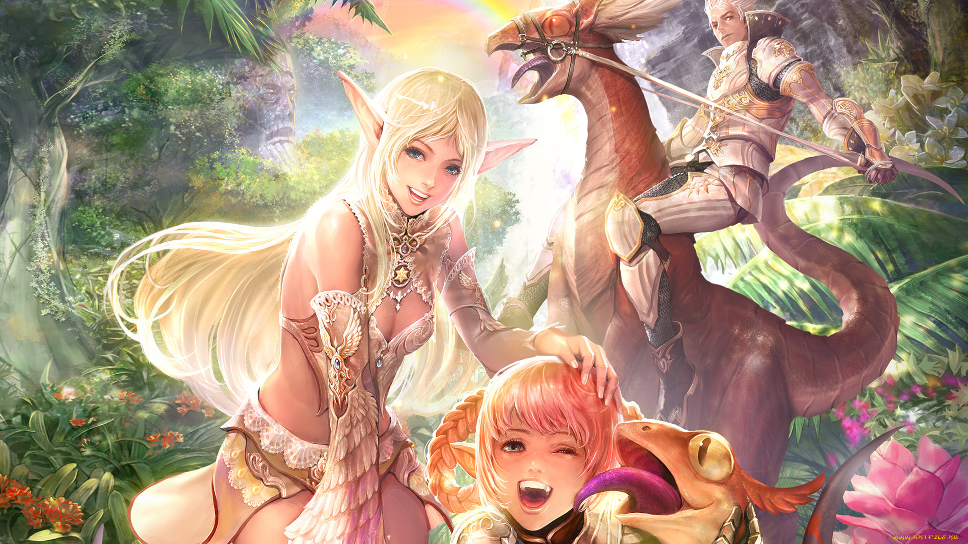 видео, игры, lineage, ii, the, chaotic, throne, interlude