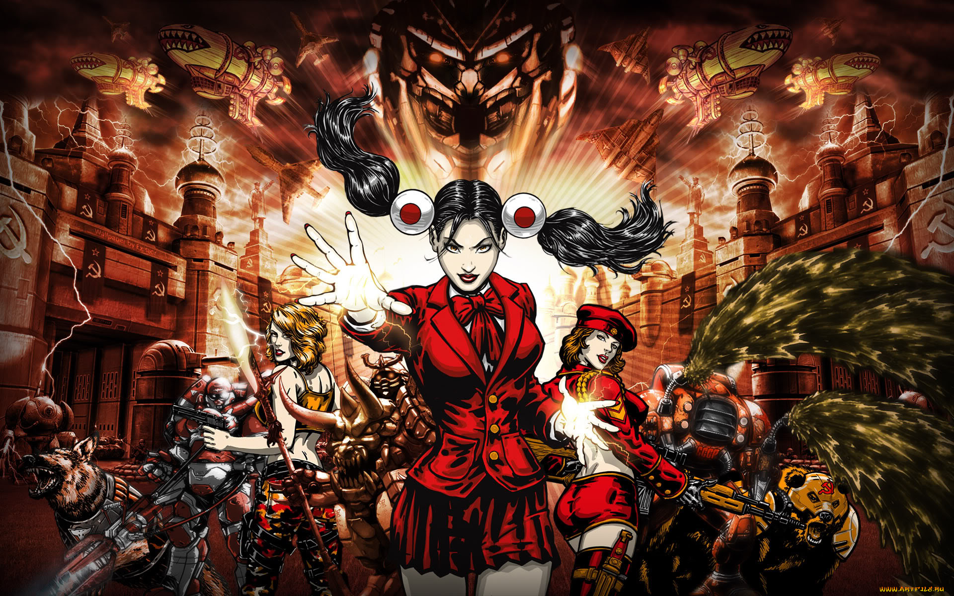 видео, игры, command, conquer, red, alert