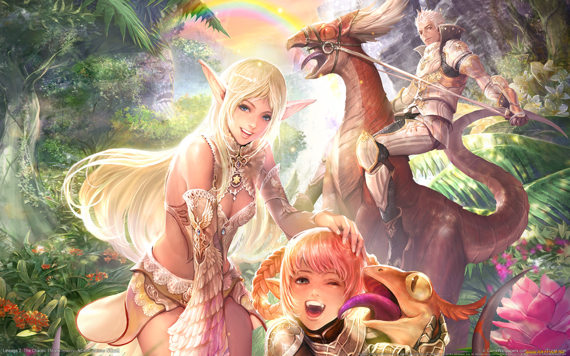 видео, игры, lineage, ii, the, chaotic, throne, interlude