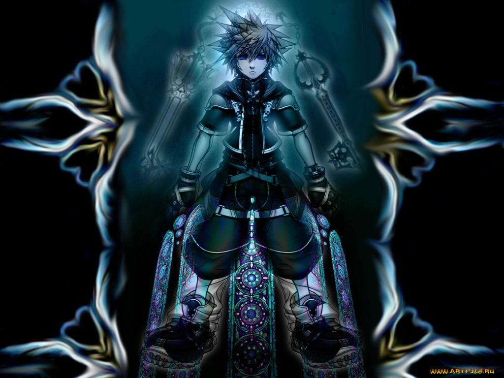 аниме, kingdom, hearts