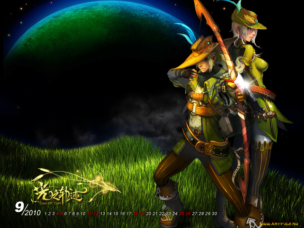 календари, аниме