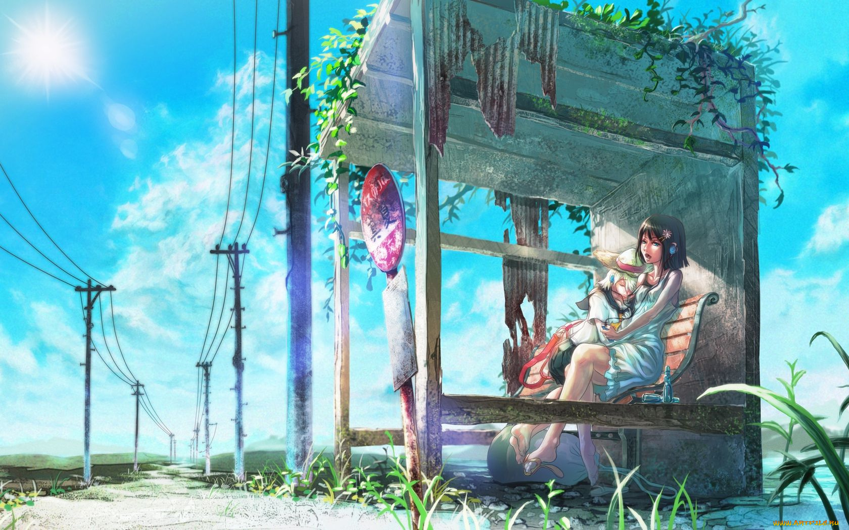 аниме, headphones, instrumental