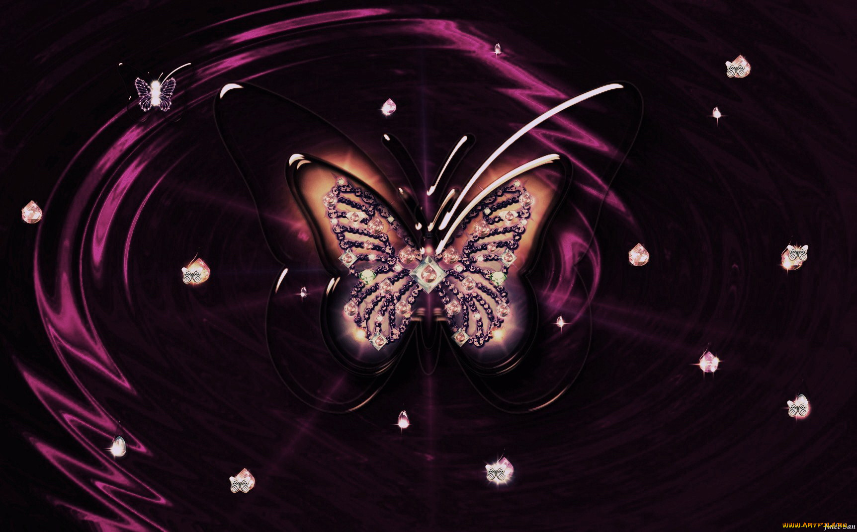 разное, украшения, аксессуары, веера, бабочка