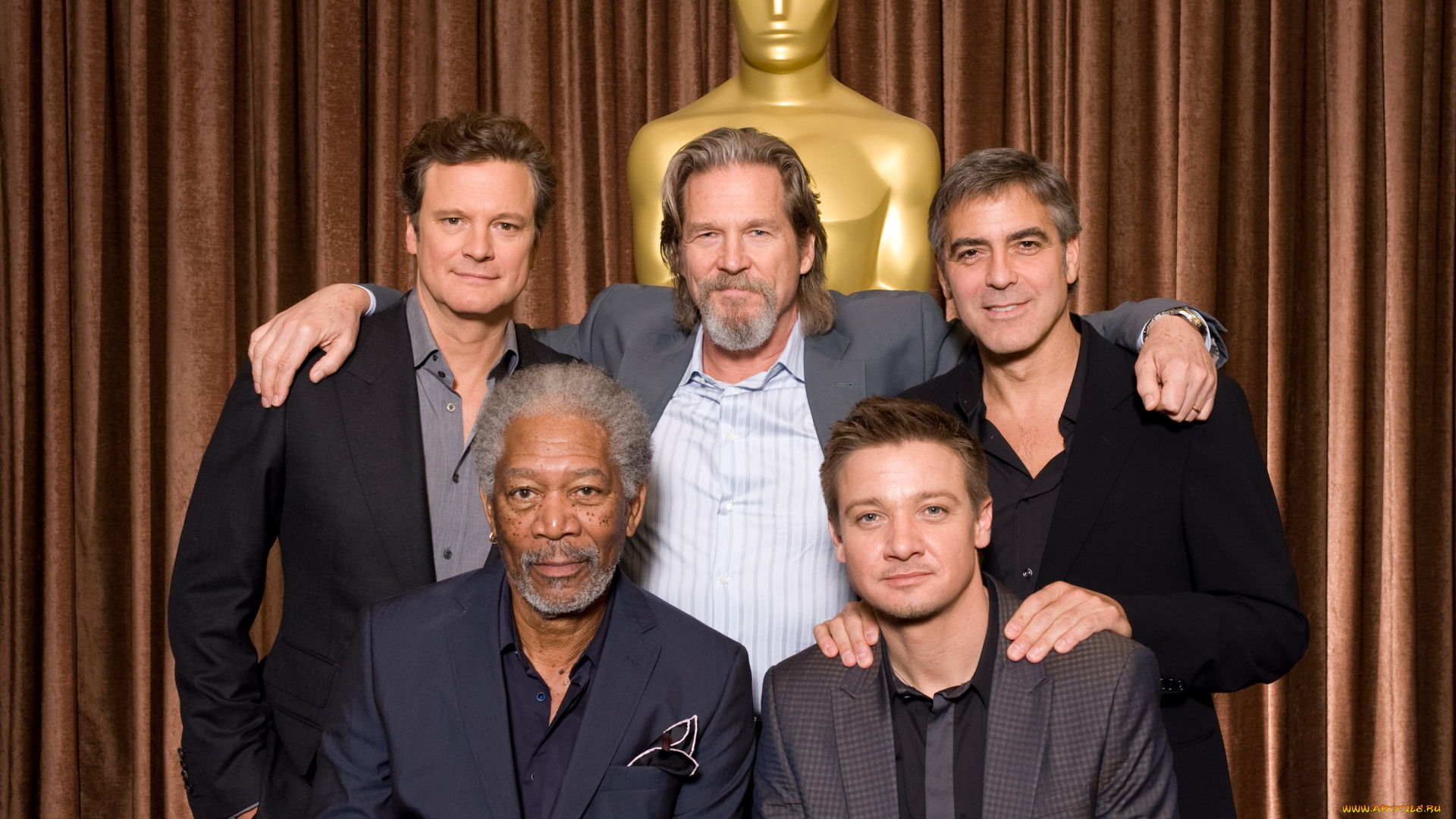 колин, ферт, джефф, бриджес, джордж, клуни, морган, фримен, джереми, реннер, мужчины, jeff, bridges