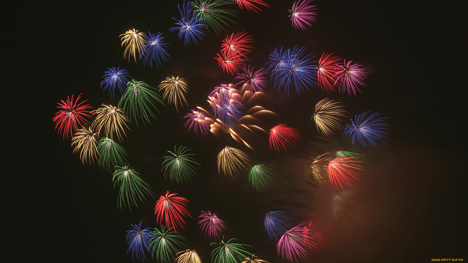 разное, салюты, фейерверки, салют
