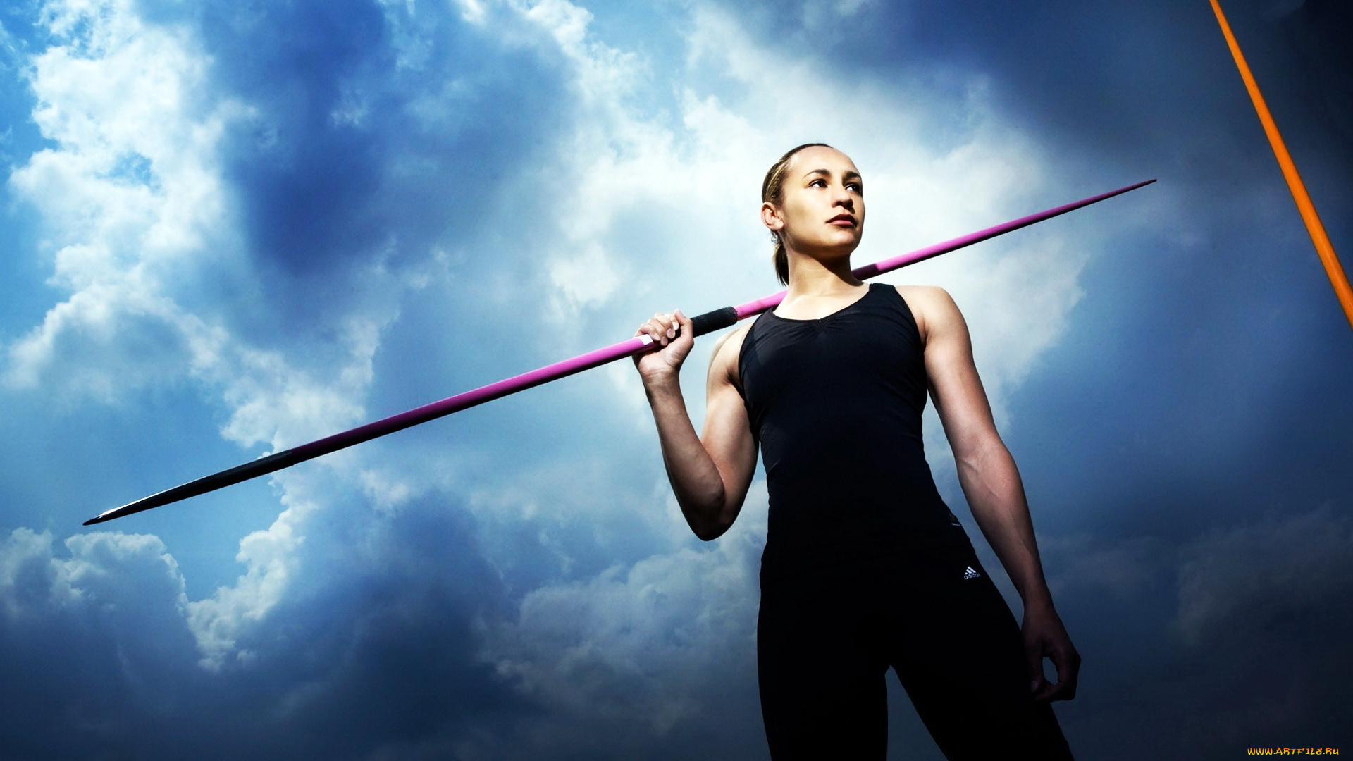 jessica, ennis, спорт, лёгкая, атлетика, девушка, копье