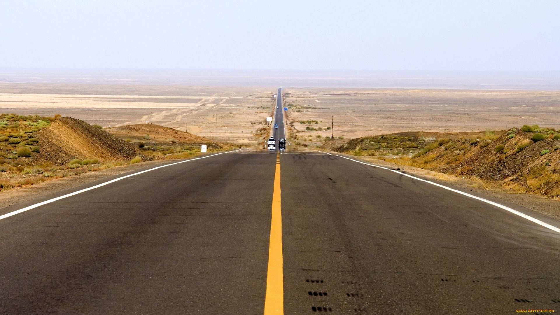природа, дороги, дорога, пустыня