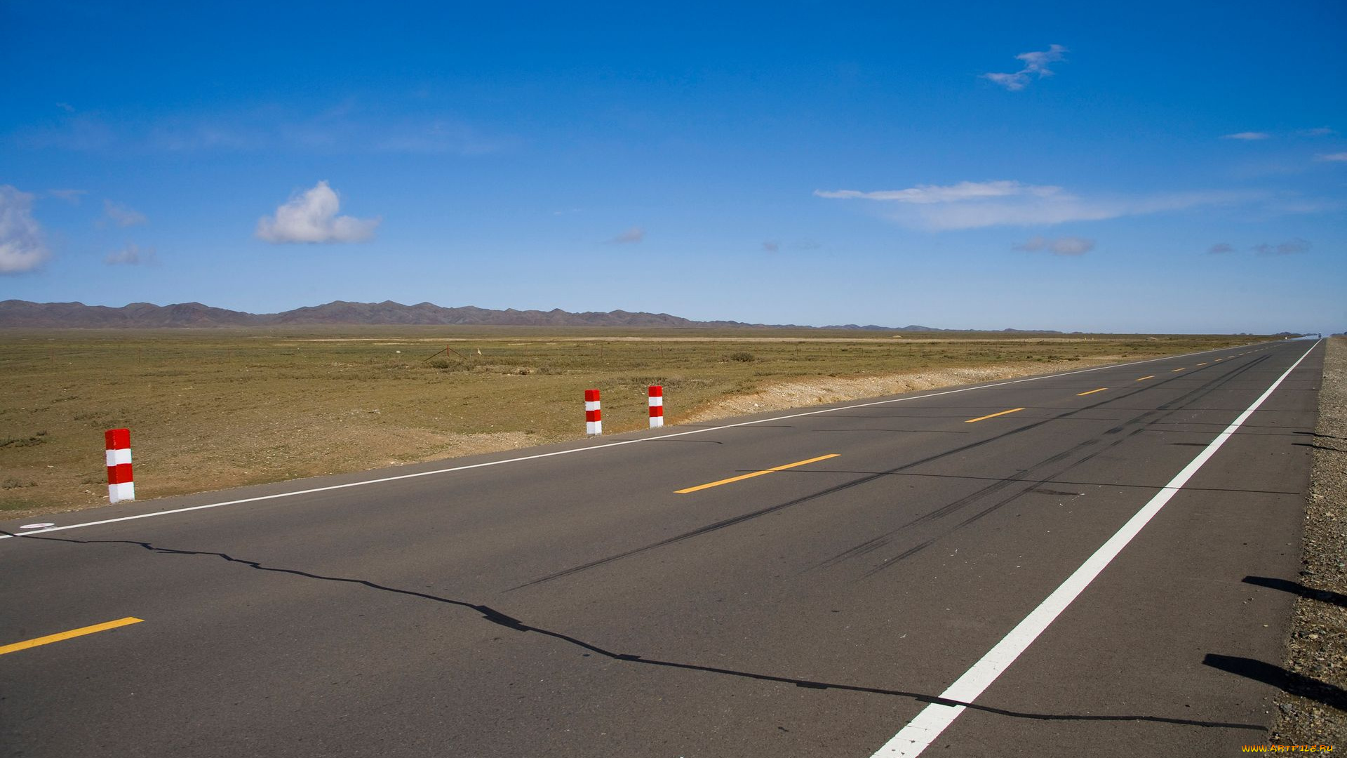 природа, дороги, пустыня, дорога