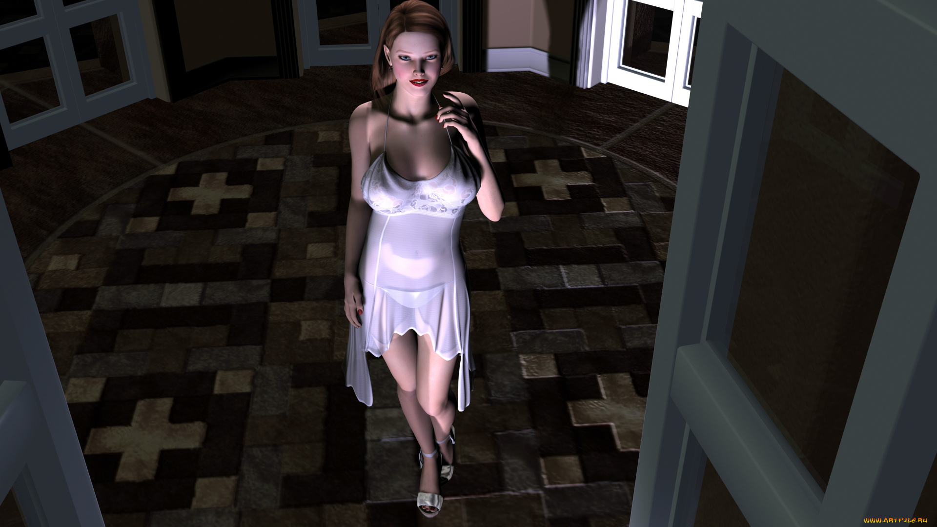 3д, графика, people, люди, взгляд, девушка