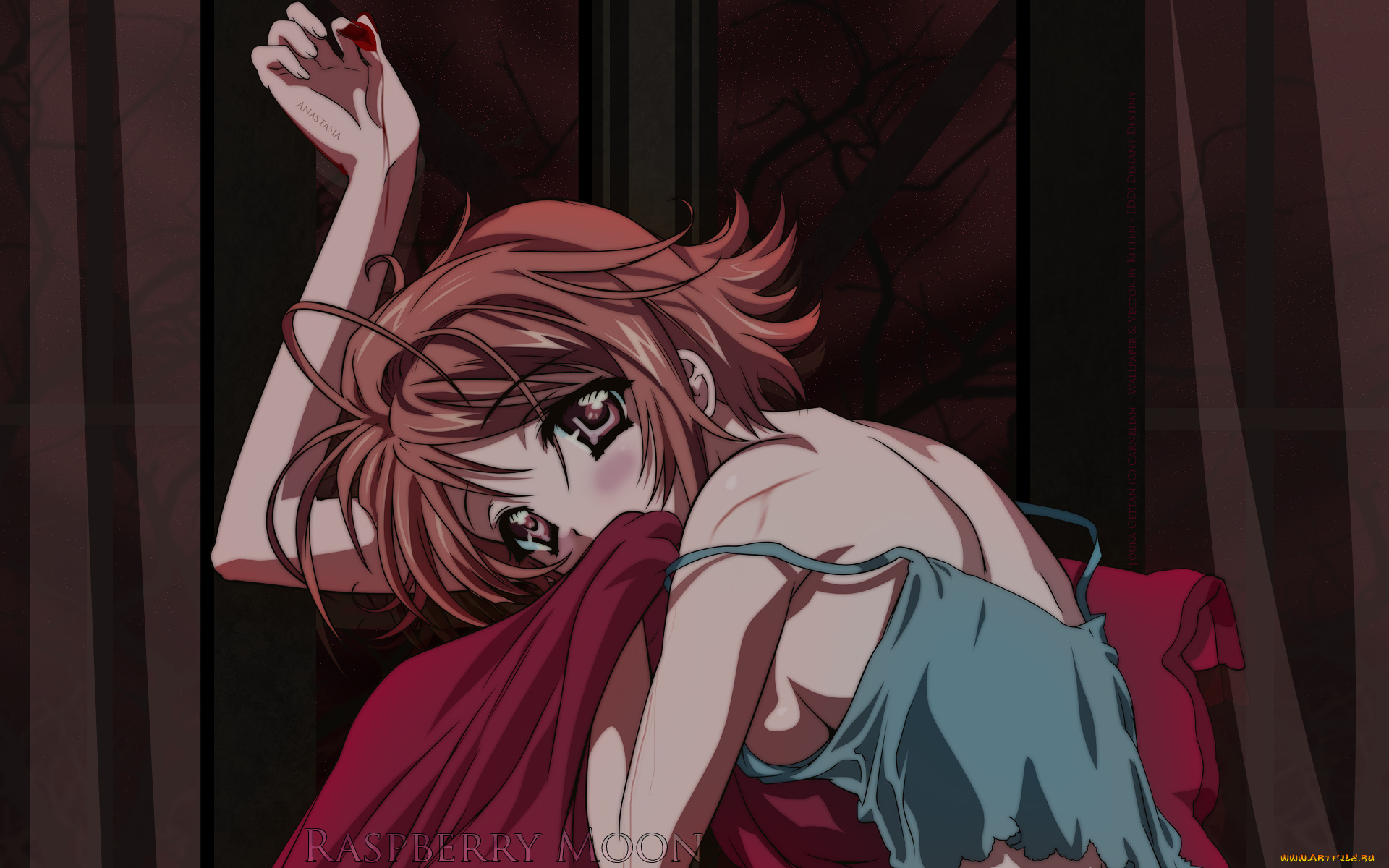 makoto, inukai, аниме, touka, gettan, рука, девочка