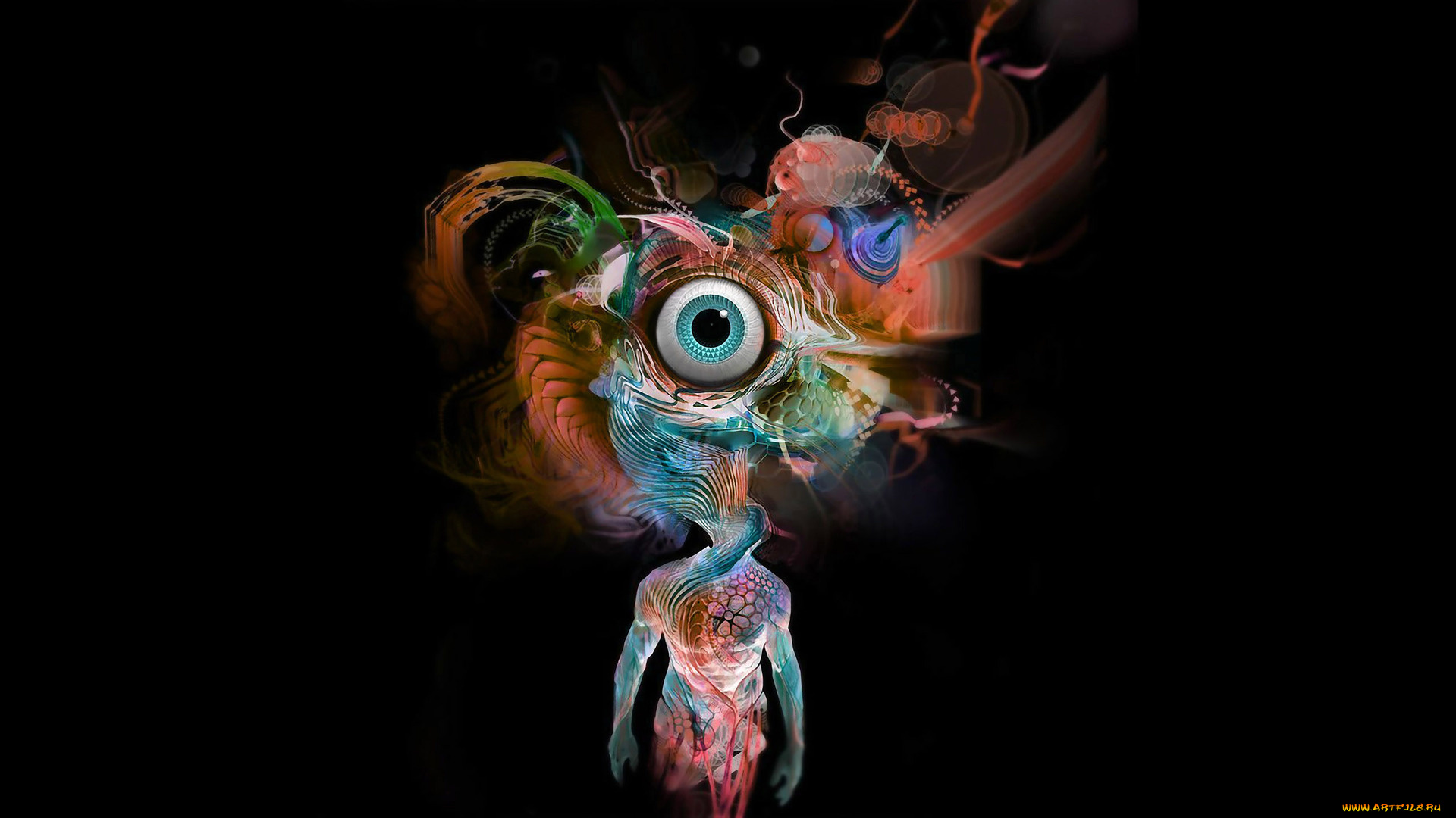 3д, графика, глаза, , eyes, узор