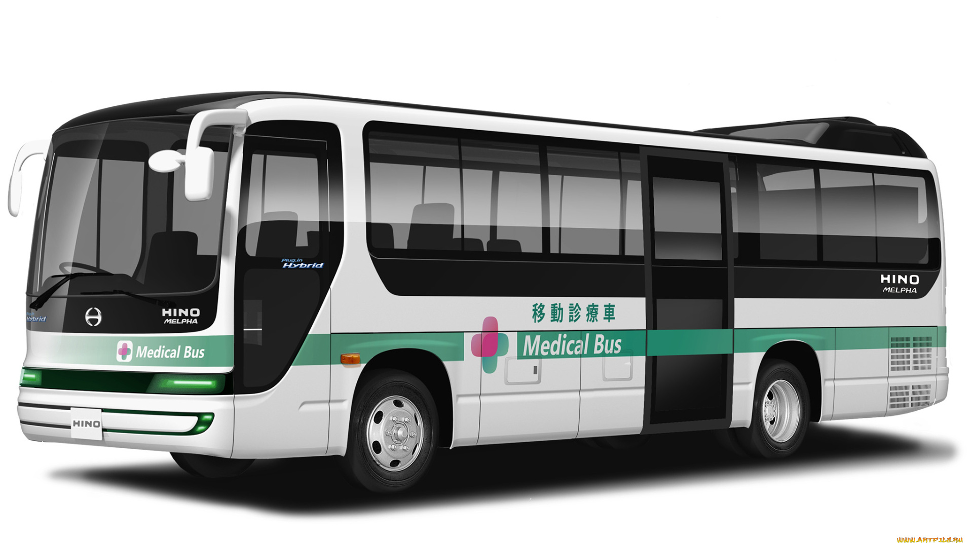 автомобили, 3д, plug, in, melpha, hino, 2013г, hybrid