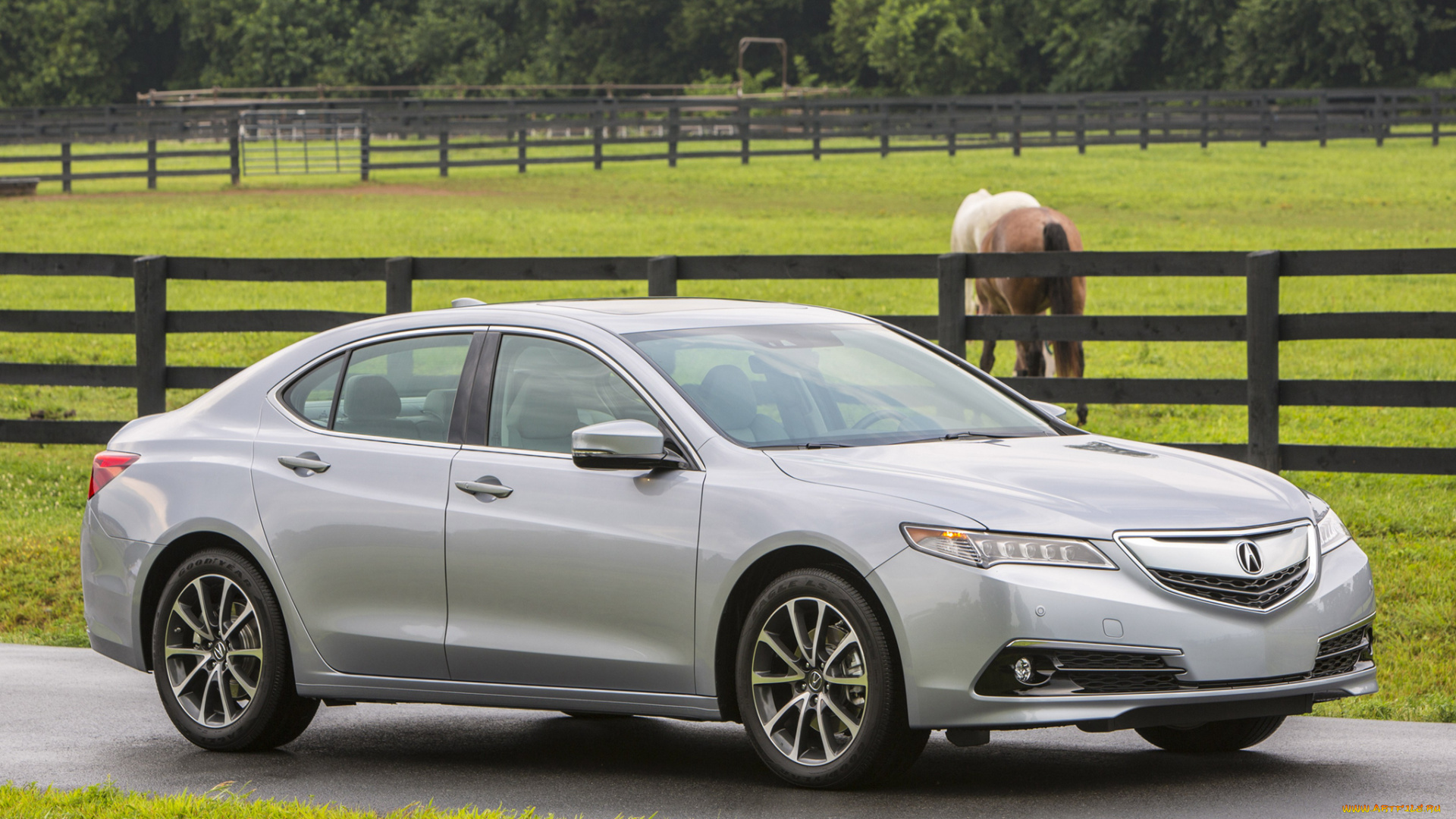 автомобили, acura, 2015г, tlx, 3-5l, v6, sh-awd, серый