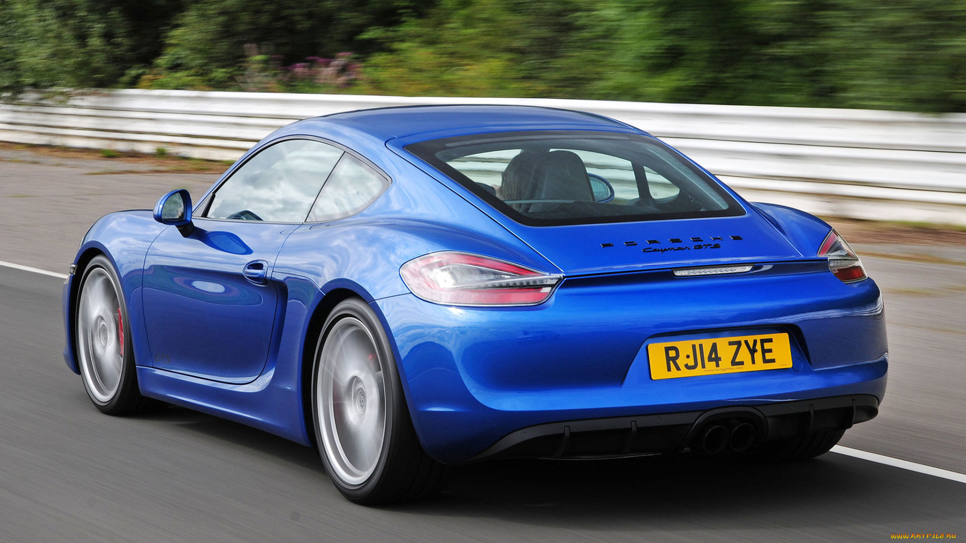 автомобили, porsche, cayman, синий, 2014г, 981c, uk-spec, gts