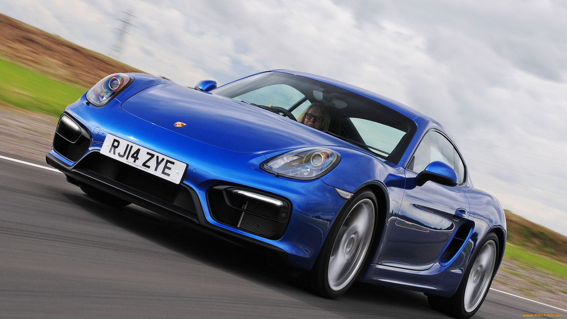 автомобили, porsche, uk-spec, gts, cayman, синий, 2014г, 981c