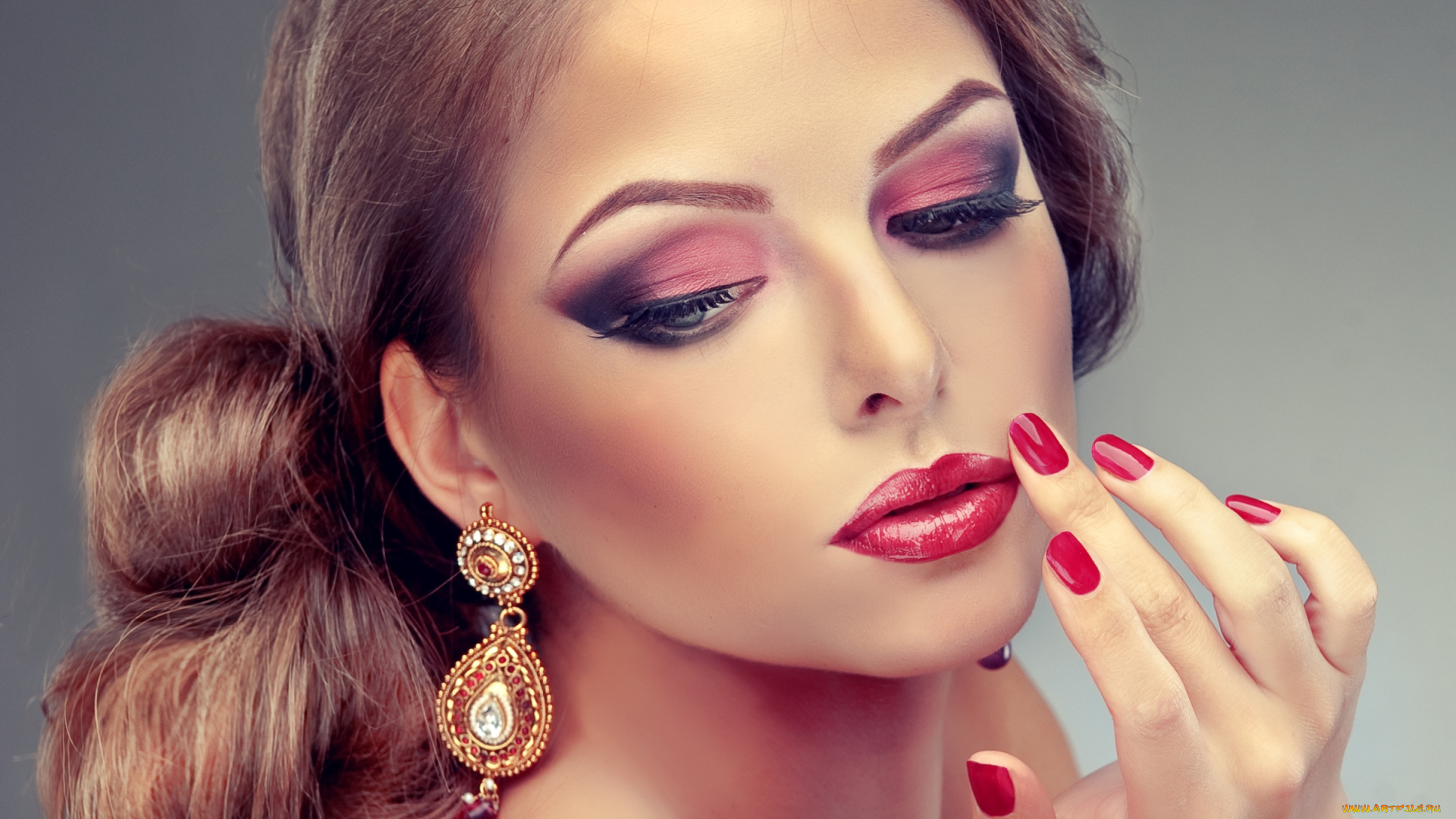 девушки, -unsort, , лица, , портреты, серьга