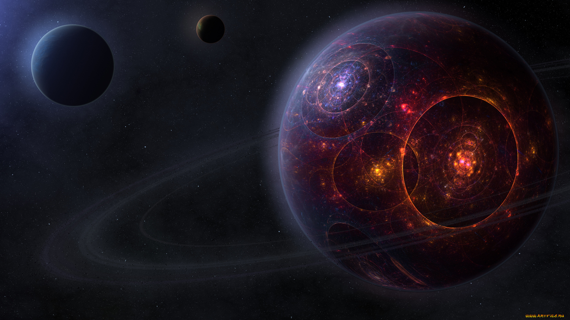 космос, арт, планета