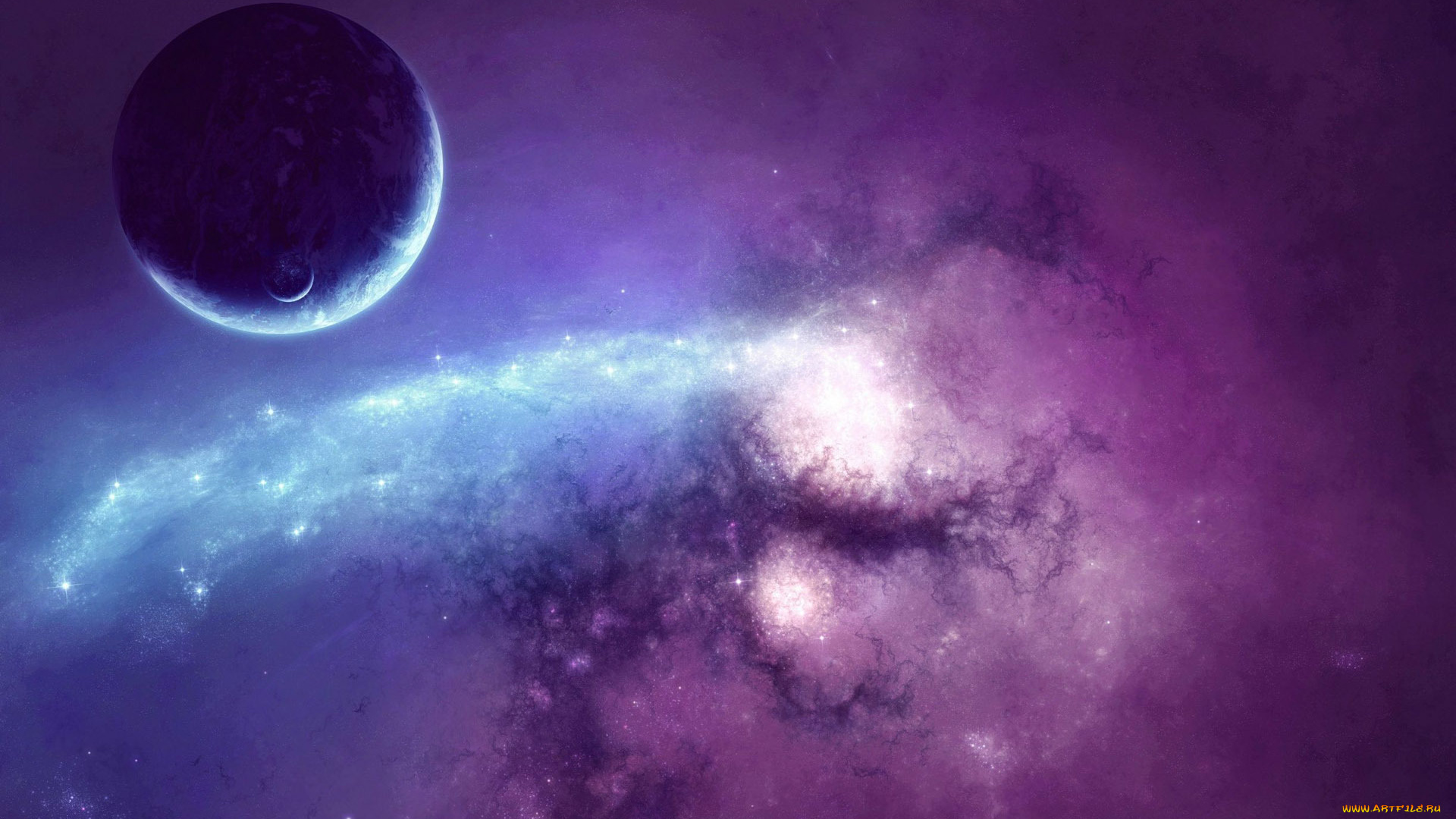 космос, арт, планеты