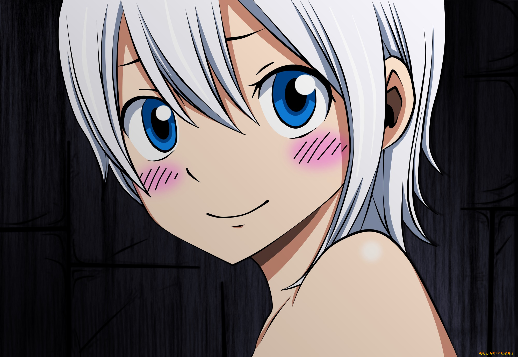 векторная, графика, девушки, взгляд