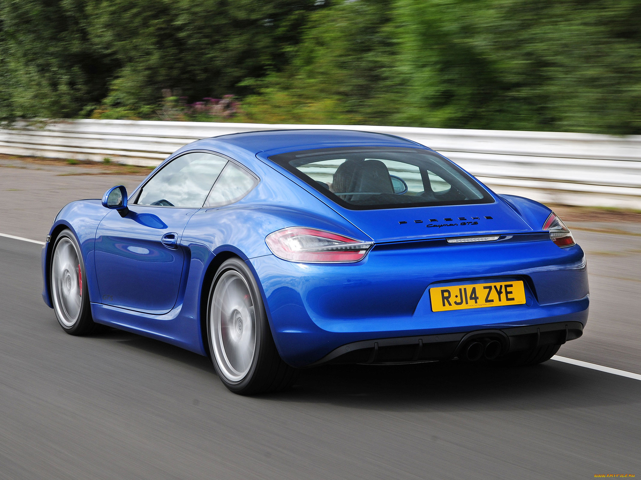 автомобили, porsche, cayman, синий, 2014г, 981c, uk-spec, gts