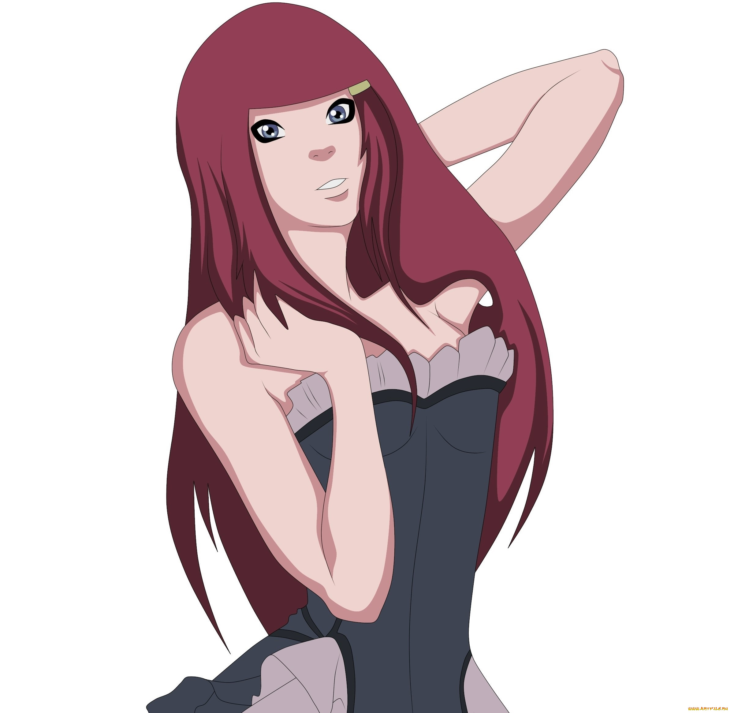 векторная, графика, девушки, взгляд, девушка