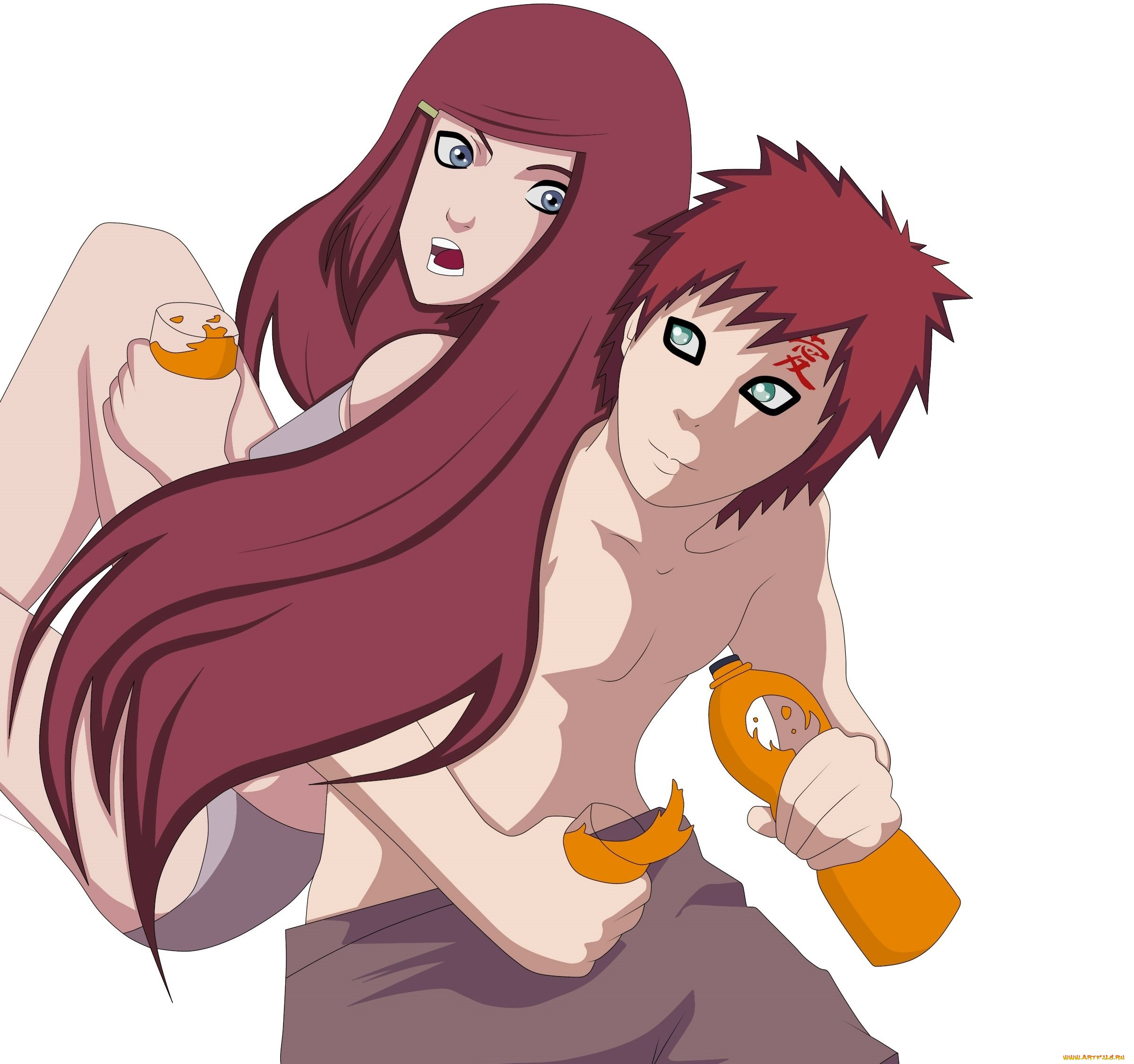 векторная, графика, люди, девочка, мальчик