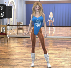 Картинка 3д+графика люди+ people взгляд девушка