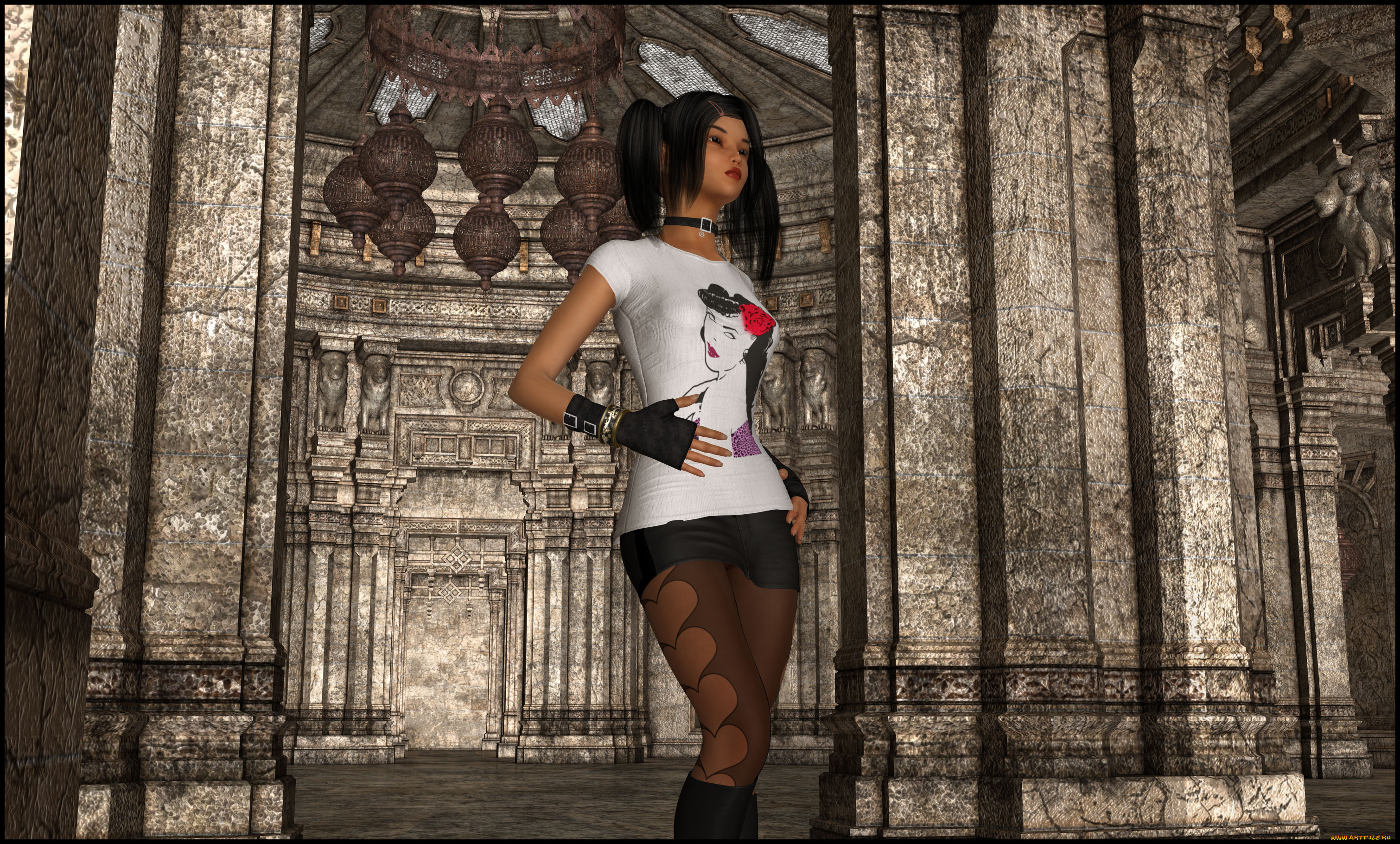 3д, графика, люди, , people, взгляд, девушка