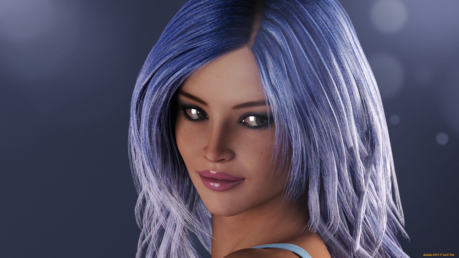 3д, графика, портрет, , portraits, фон, девушка, взгляд