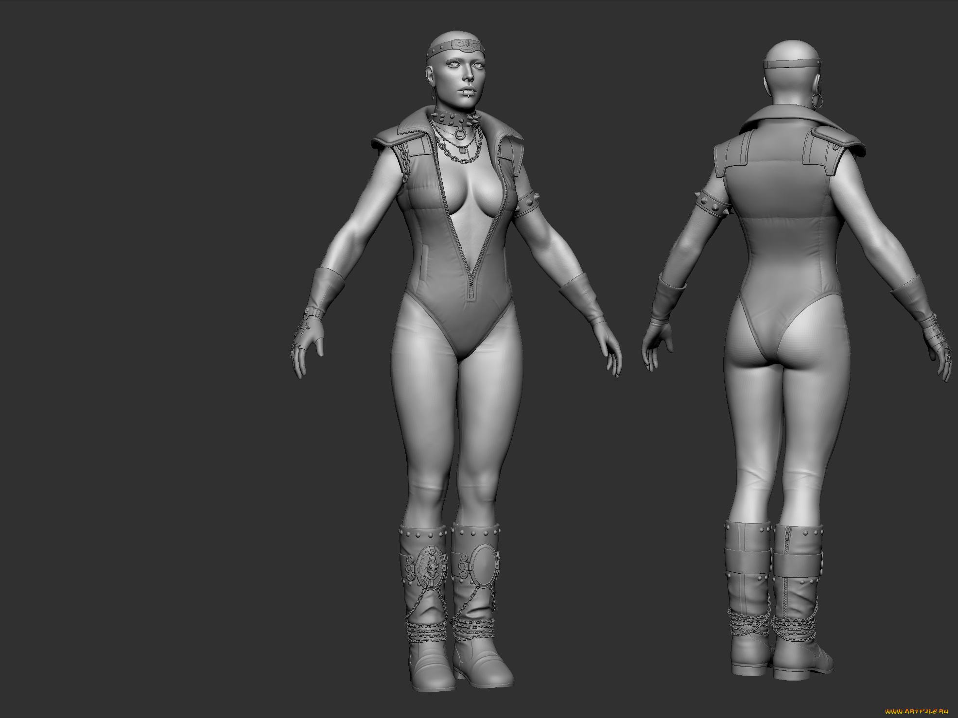 3д, графика, _science, fiction, взгляд, девушка, фон