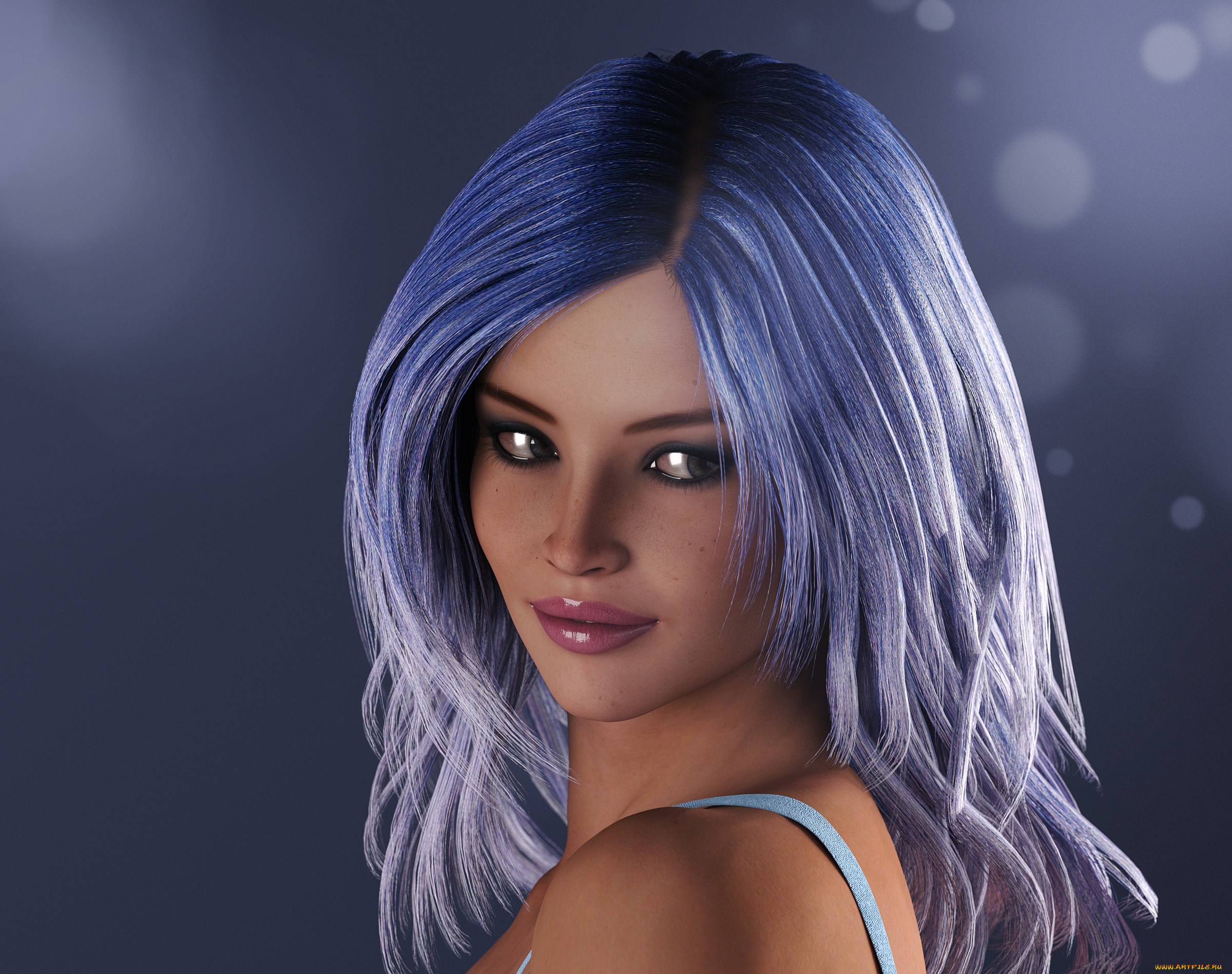 3д, графика, портрет, , portraits, фон, девушка, взгляд