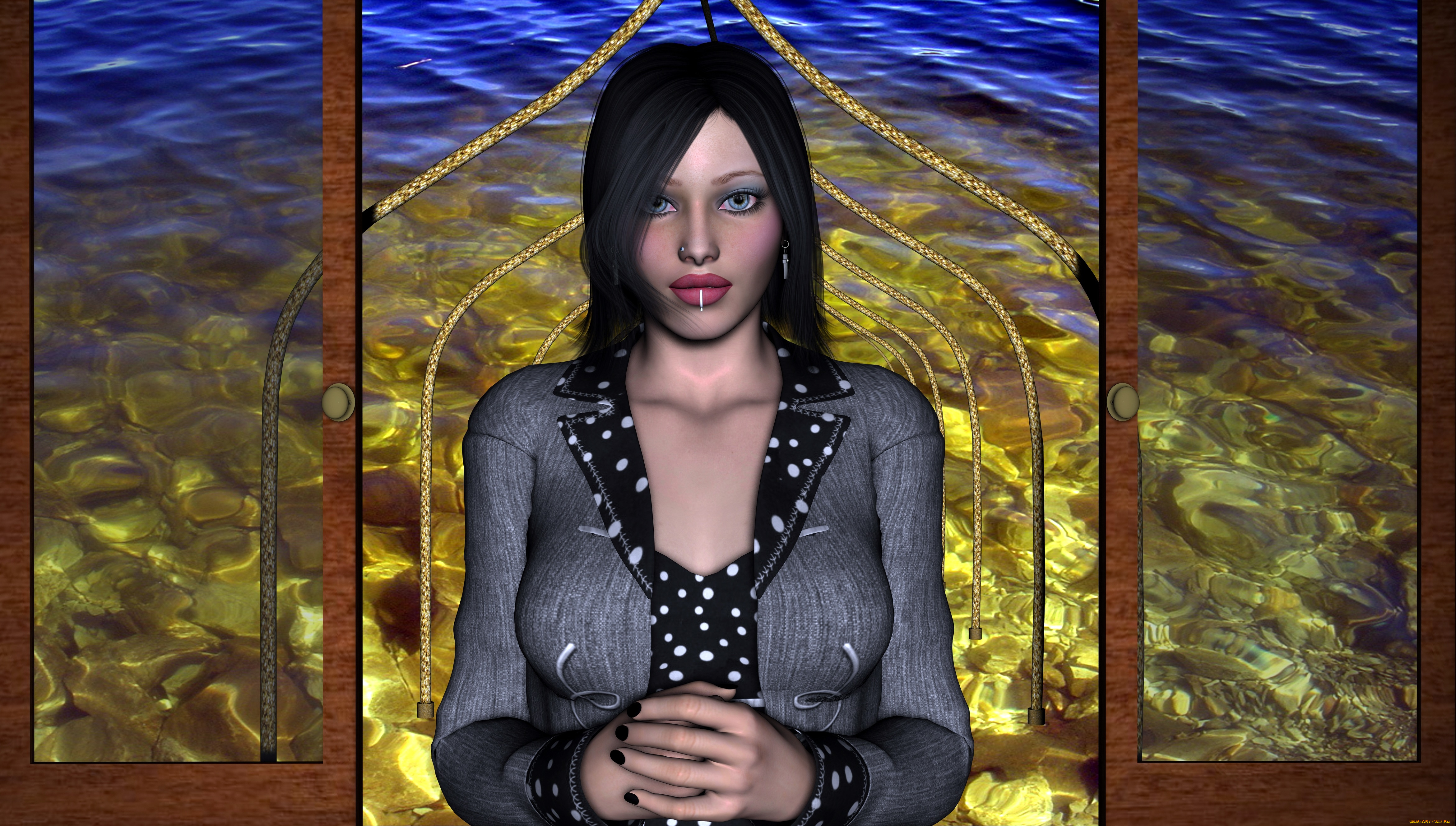 3д, графика, люди, , people, фон, взгляд, девушка