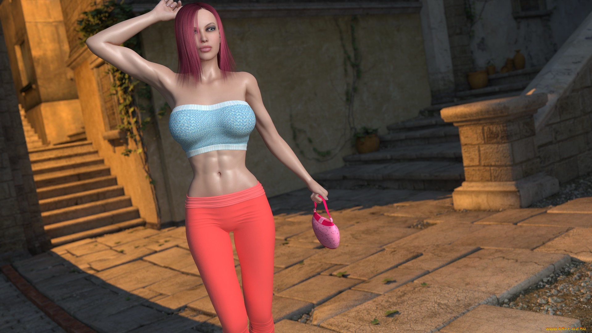 3д, графика, люди, , people, девушка, взгляд, фон