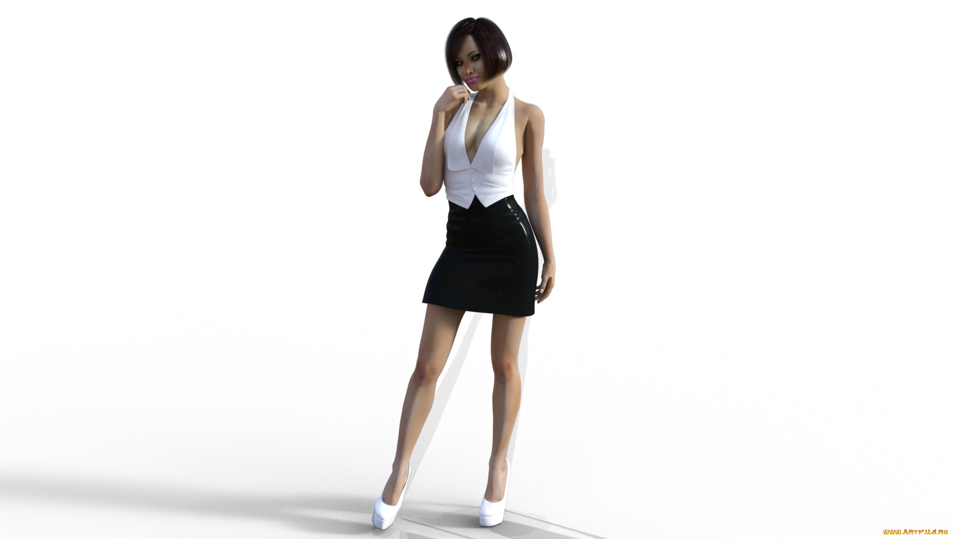 3д, графика, люди, , people, девушка, взгляд, фон