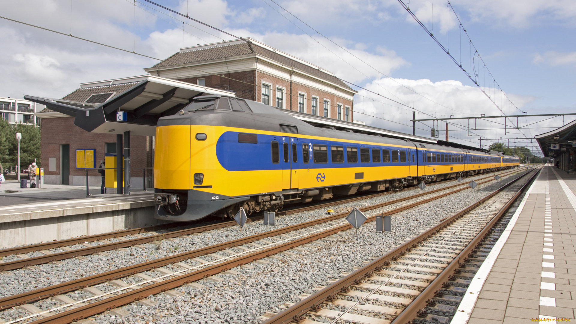 техника, поезда, локомотив, рельсы, состав