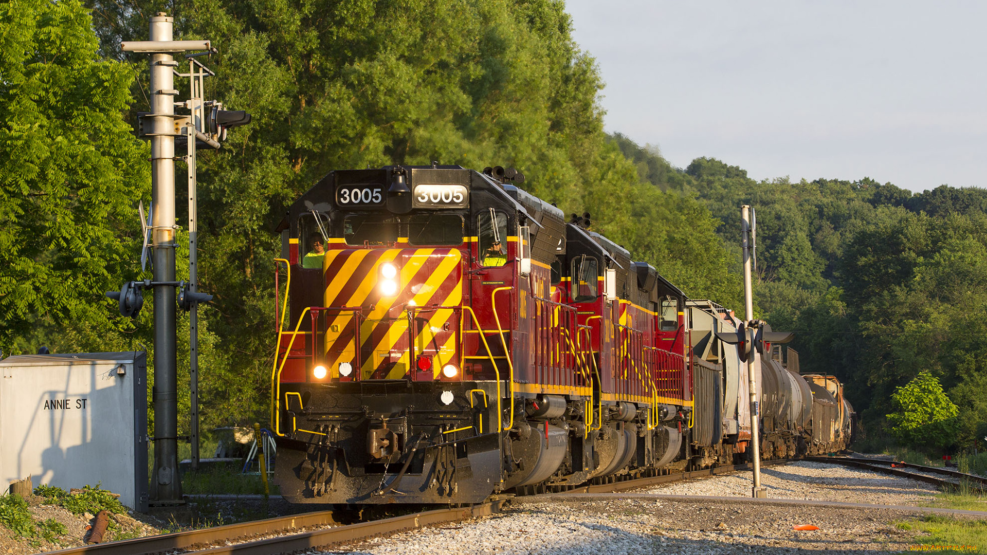 техника, поезда, локомотив, состав, рельсы