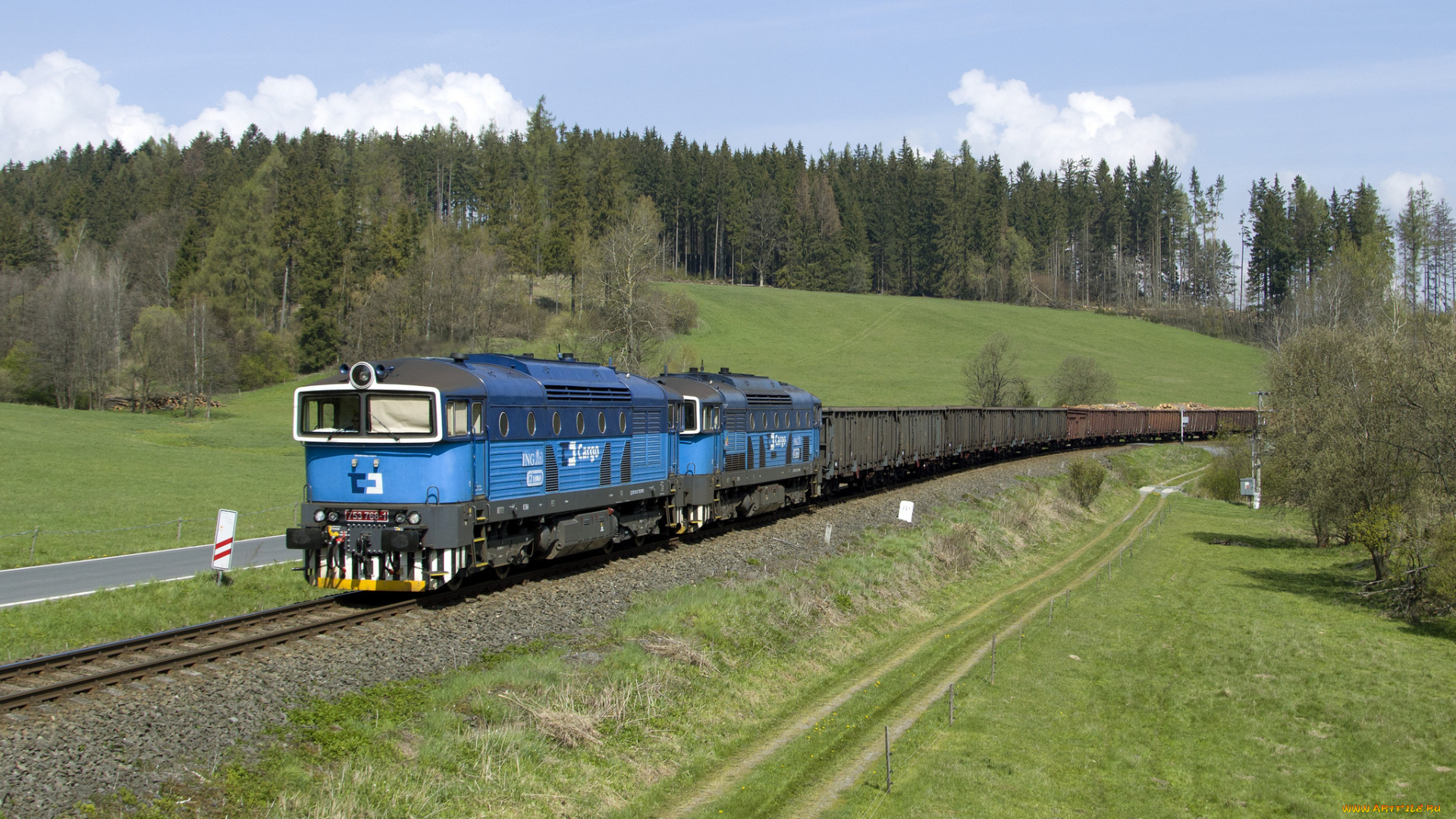 техника, поезда, рельсы, состав, локомотив