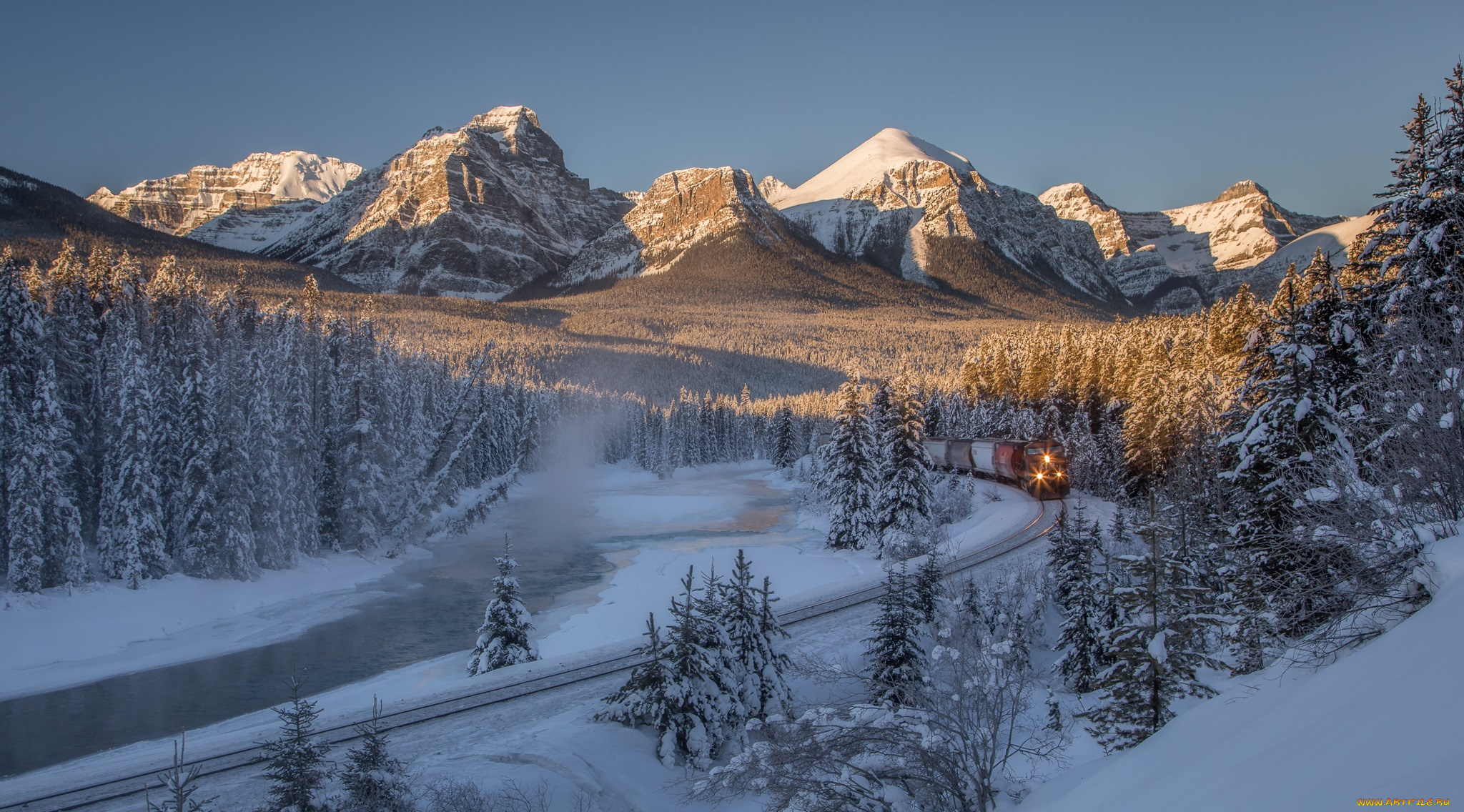 техника, поезда, локомотив, рельсы, состав