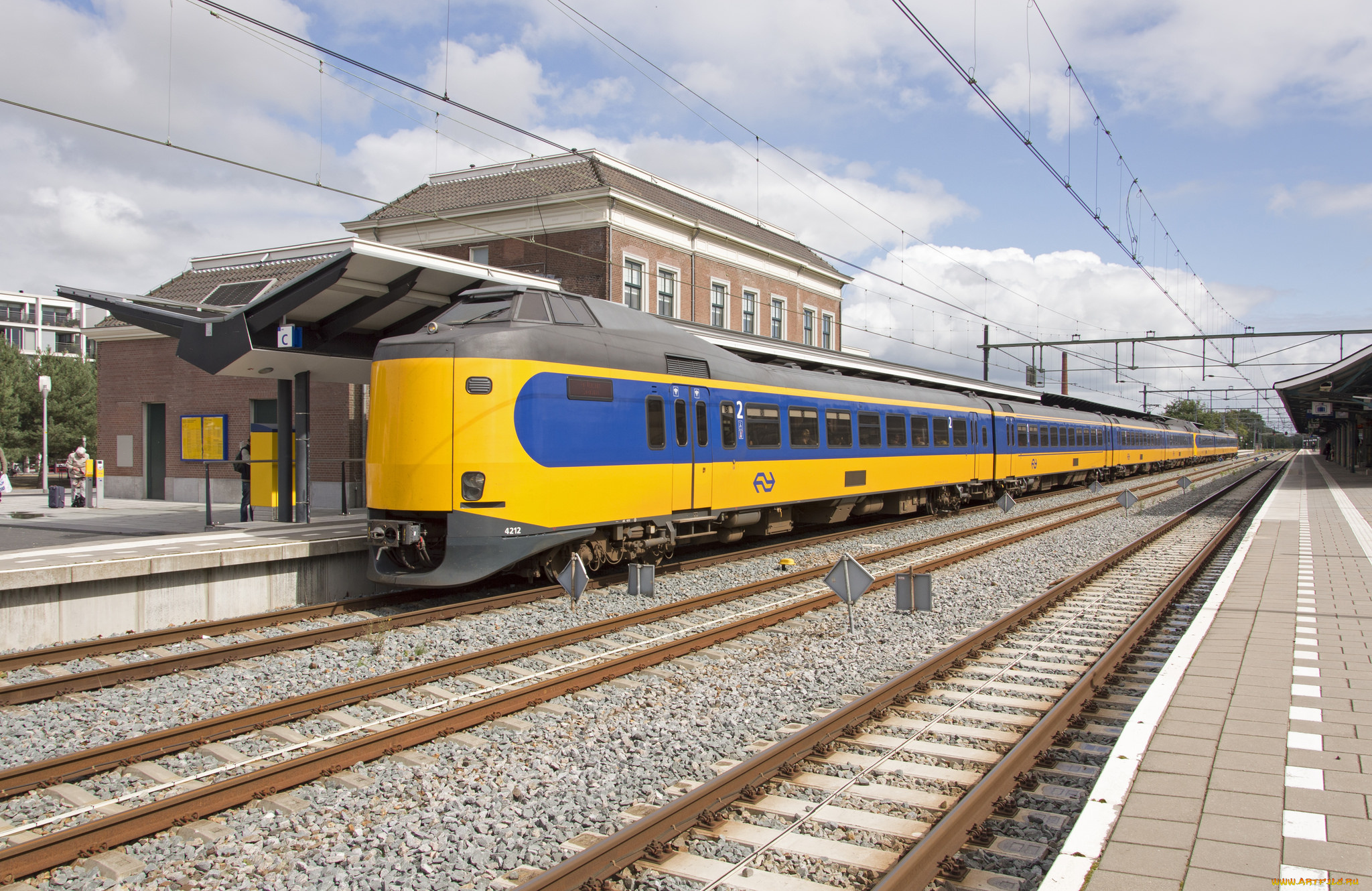 техника, поезда, локомотив, рельсы, состав