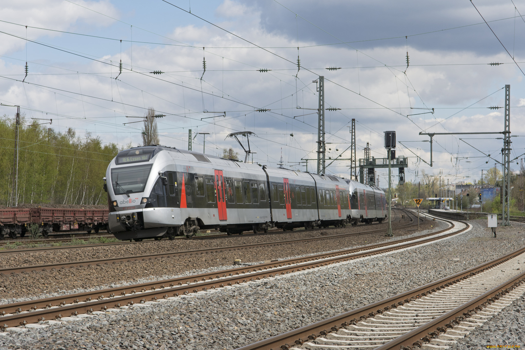 техника, поезда, рельсы, состав, локомотив