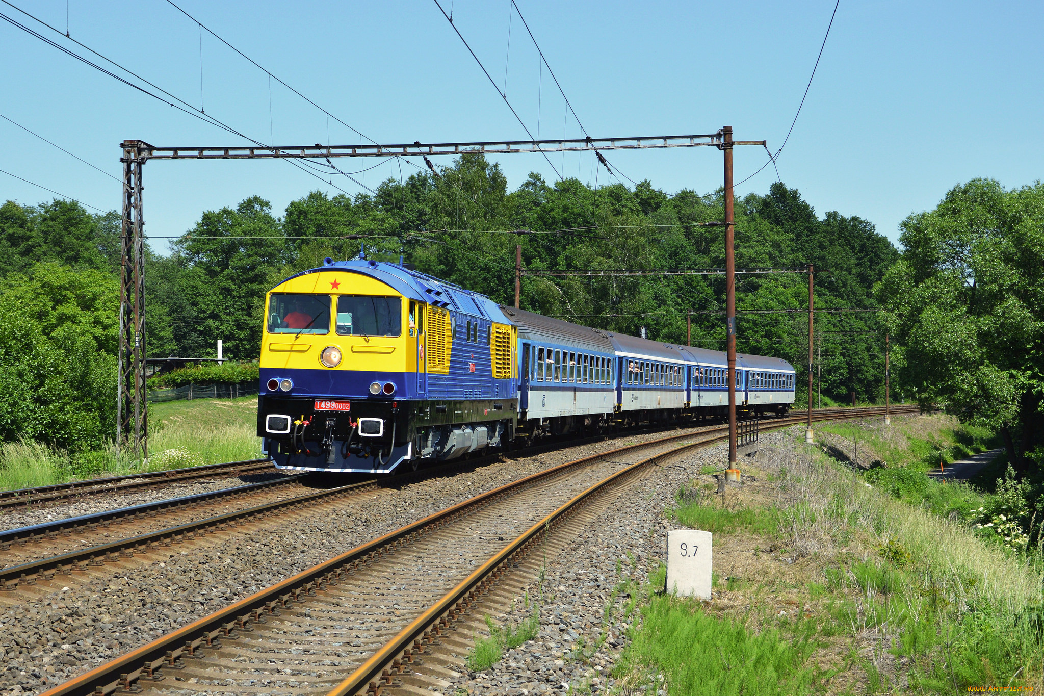 техника, поезда, локомотив, рельсы, состав