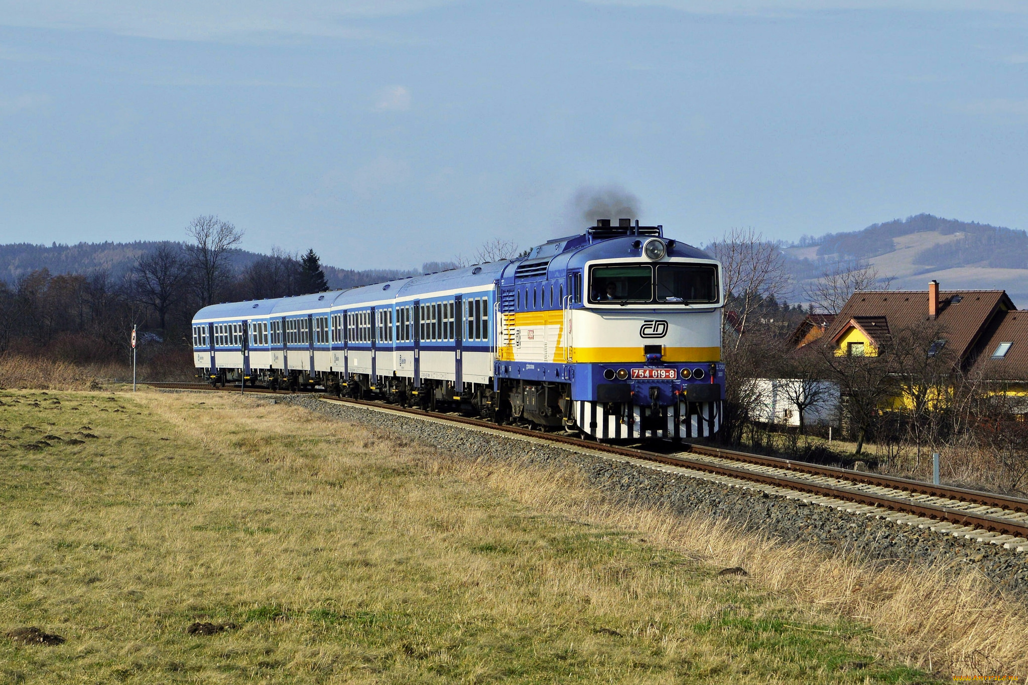 техника, поезда, рельсы, локомотив, состав