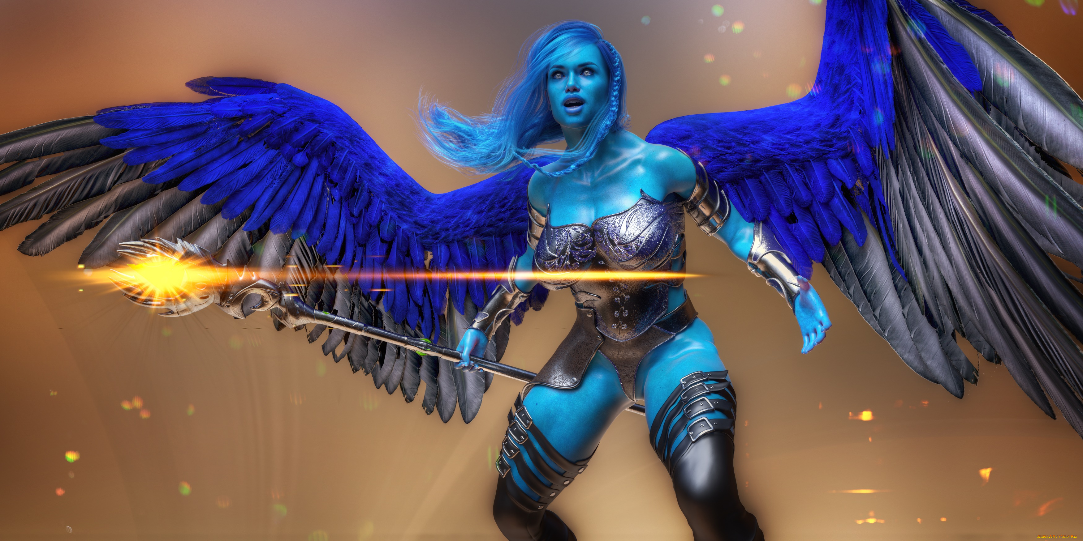 3д, графика, ангел, , angel, взгляд, ангел, фон, девушка